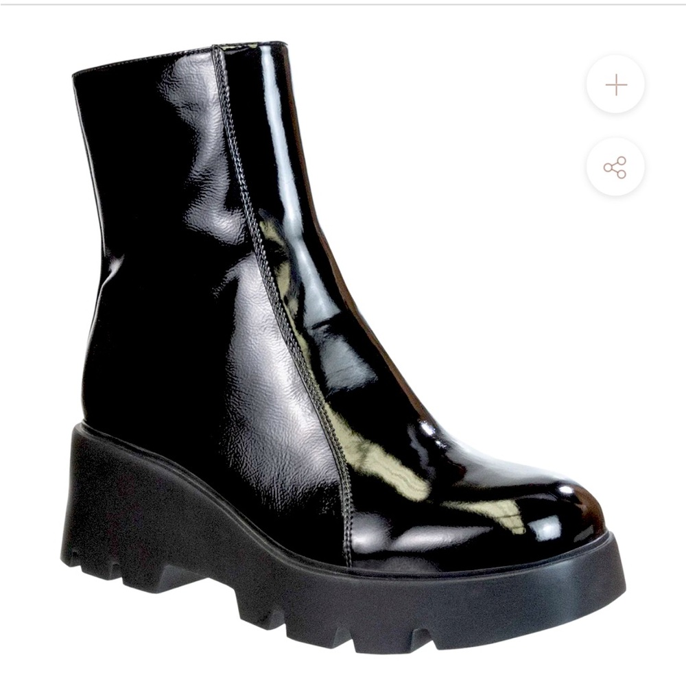 Naked Feet Xenus in Black Platform Ankle Boots